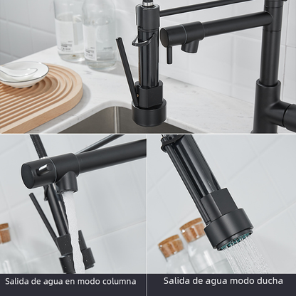 Brushed Nickel Dual-Function Kitchen Faucet