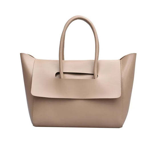 Women's Large Capacity PU Leather Shoulder Handbag